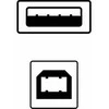 Lama Plus USB kabelis (2.0), USB A M - USB B (M), 3m, juodas