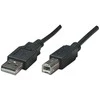 Lama Plus USB kabelis (2.0), USB A M - USB B (M), 3m, juodas