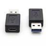USB sumažinimas, (3.0), USB A M - USB C (F), juoda, plastikinio maišelio medžiaga, 5 Gbps