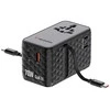 Verbatim kelioninis įkroviklis EU/UK/US GaN 1xUSB-C/1xUSB-A/2xUSB-C PD 70W juodos spalvos 30186