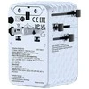 Verbatim, Adapteris kelioninis Charge ,n, Travel GaN III 2x USB-C, 2X USB-A + 1x zintegrowany kabelis USB-C, mėlyna, 100 W