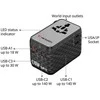 Verbatim Adapteris kelioninis EU/UK/US GaN 2xUSB-A/3xUSB-C PD 170W juodos spalvos 30190
