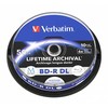 VERBATIM M-Disc BD-R DL 6X 50GB Inkjet Printable 10 Pack Spindle