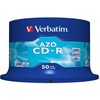 Verbatim CD-R, 43343, AZO Crystal, 50 vnt. pakuotė, 700 MB, 52x, 80 min., 12 cm, nespausdinamas, ašis, duomenų archyvavimui