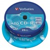 Verbatim CD-R, 43352, AZO Crystal, 25 vnt. pakuotė, 700 MB, 52x, 80 min., 12 cm, nespausdinamas, tortinė dėžutė, duomenų archyvavimui