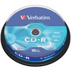 Verbatim CD-R, 43437, Extra Protection, 10-pack, 700MB, 52x, 80min., 12cm, bez możliwości nadruku, cake box, do archiwizacji danyc