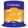 Verbatim DVD-R, Matt Sidabrinis, 43549, 4.7GB, 16x, spindle, 100-pack, bez możliwości nadruku, 12cm, do archiwizacji danych