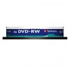 „Verbatim“ DVD-RW diskas, matinės sidabrinės spalvos, 43552, 4,7 GB, 4x, ašies formos, 10 vnt. pakuotė, nespausdinamas, 12 cm, duomenų archyvavimui