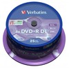 Verbatim DVD+R DL, Double Layer Matt Sidabrinis, 43757, 8.5GB, 8x, spindle, 25-pack, 12cm, do archiwizacji danych