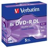 Verbatim DVD+R DL, Double Layer Matt Sidabrinis, 43541, 8.5GB, 8x, jewel box, 5-pack, bez możliwości nadruku, 12cm, do archiwizacji da