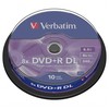 Verbatim DVD+R DL, Double Layer Matt Sidabrinis, 43666, 8.5GB, 8x, spindle, 10-pack, bez możliwości nadruku, 12cm, do archiwizacji dan