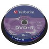 „Verbatim“ DVD+R, matinės sidabrinės spalvos, 43498, 4,7 GB, 16x, ašies formos, 10 vnt. pakuotė, nespausdinamas, 12 cm, duomenų archyvavimui