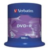 Verbatim DVD+R, Matt Sidabrinis, 43551, 4.7GB, 16x, spindle, 100-pack, bez możliwości nadruku, 12cm, do archiwizacji danych