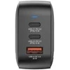 Verbatim, Įkroviklis GaN USB 3.0, USB C, pilka, 70W, wymienne antgaliai C,G,A