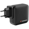 Laidinis įkroviklis Verbatim Mini GaN 165W 3xUSB-C PD/1x USB-A QC juodos spalvos 32216