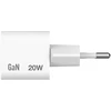 Verbatim, Įkroviklis Mini GaN 1 x USB-C, balta, 20 W, do użytku w pomieszczeniach