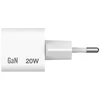 Verbatim, Įkroviklis Mini GaN 1 x USB-C, balta, 20 W, do użytku w pomieszczeniach