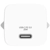 Verbatim, Įkroviklis Mini GaN 1 x USB-C, balta, 20 W, do użytku w pomieszczeniach