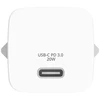 Verbatim, Įkroviklis Mini GaN 1 x USB-C, balta, 20 W, do użytku w pomieszczeniach