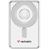„Verbatim“, išorinė baterija, „Charge ,n“, „Go 2C“ su dviem laidais, 5 V, telefono įkrovimas, 32276, 5000 mAh, magnetinis laikiklis, sidabrinė