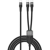 Verbatim kabelis USB-C USB-C to Dual USB-C - 100W, 1,5m, juoda, box, 30279