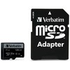 Verbatim Atminties kortelė Micro SD 128GB + adapter Pro U3 juodos spalvos 47044