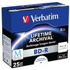 Verbatim M-DISC BD-R, Single layer Single layer/Injekt printable, 25GB, jewel box, 43823, 4x, 5-pack, do archiwizacji danych