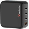 „Verbatim“, pilkas, 3 x USB-C / 1 x USB-A, pilkas, 140 W, keičiami ES, JK, JAV kištukai