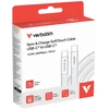Kabelis Verbatim Sync & Charge SoftTouch USB-C į USB-C 100W PD3.0 120cm baltos spalvos 30277