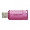 Verbatim USB atmintinė, USB 2.0, 128GB, Store,N,Go PinStripe, rožinė, 49460, duomenų archyvavimui