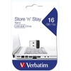 Verbatim USB atmintinė, USB 2.0, 16 GB, nano, Store N Stay, juoda, 97464, USB A
