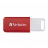 Verbatim USB flash disk, USB 2.0, 16GB, DataBar, raudona, 49453, do archiwizacji danych