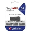 Verbatim USB flash disk, USB 2.0, 64GB, ToughMAX, juoda, 49332, USB A, kompozyt KyronMAX(tm)