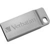 Verbatim USB atmintinė, USB 2.0, 64GB, Metal Executive, Store N Go, sidabrinė, 98750, USB A, su kilpele raktų pakabukui