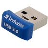 Verbatim USB flash disk, USB 3.0, 16GB, Nano, Store N Stay, mėlyna, 98709, USB A