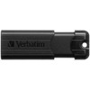 Verbatim USB atmintinė, USB 3.0, 256 GB, PinStripe, Store N Go, juoda, 49320, USB A, su ištraukiama jungtimi