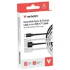 Verbatim Sync & Charge USB-C į A essentials 18W Kabelis juodos spalvos / baltos spalvos 2 vnt. 32393