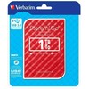 Kietasis diskas Verbatim zewnętrzny dysk twardy, Store N Go, 2.5", USB 3.0 (3.2 Gen 1), 1TB, 53203, raudona