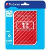 Kietasis diskas Verbatim zewnętrzny dysk twardy, Store N Go, 2.5", USB 3.0 (3.2 Gen 1), 1TB, 53203, raudona