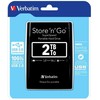 „Verbatim“ išorinis kietasis diskas, „Store N Go“, 2,5 colio, USB 3.0 (3.2 Gen 1), 2 TB, 53177, juodas