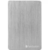 Kietasis diskas Verbatim Store 'n' Go ALU Slim 1TB Sidabrinis – išorinis standusis diskas, USB 3.0 Micro-B