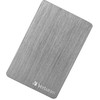 „Verbatim Store,n,Go ALU Slim“ išorinis kietasis diskas, 2,5 colio, USB 3.0, 1 TB, 53662, pilkas, šlifuoto aliuminio