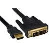 Vaizdo kabelis DVI (18+1) M - HDMI M, 3m, paauksuotos jungtys, juodas, su logotipu, EOL