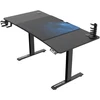 Reguliuojamo aukščio žaidimų stalas Ultradesk LEVEL V2, 140 x 68 cm, Juodos/mėlynos spalvos