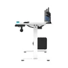 Žaidimų stalas Ultradesk LEVEL V2, 140 x 68 cm, Baltos spalvos