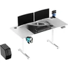 Žaidimų stalas Ultradesk LEVEL V2, 140 x 68 cm, Baltos spalvos