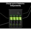 Rinkinys Žalias Cell GC VitalCharger i baterie 2xAA 2000mAh 2xAAA 800mAh