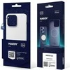 Dėklas 3Mk apsauga 3mk Hardy silikoninis MagCase iPhone 15 - baltas ir sidabrinis