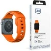 3MK Silicone Watch apyrankė oranžinės spalvos skirta Apple Watch 42/44/45/49mm