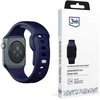 3mk silikoninė apyrankė Apple Watch 42 / 44 / 45 / 49 mm - mėlynos spalvos